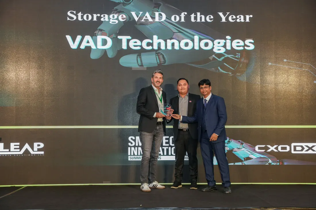 VAD Technologies Continues to Reign as "Storage Distributor of the Year" with Third Win in a Row