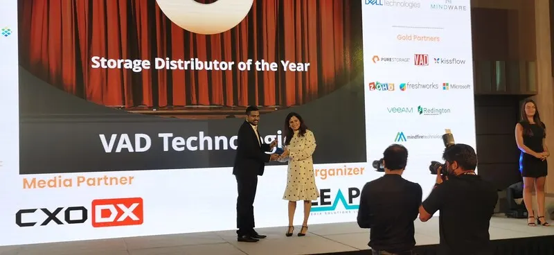 VAD Technologies wins "Storage Distributor of the Year" at CXODX Future Workspace Summit & Awards