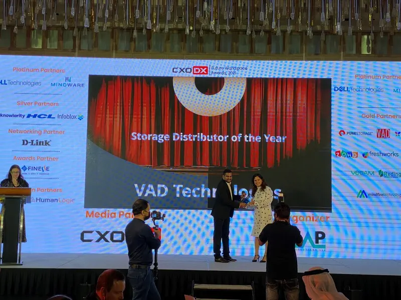 VAD Technologies wins "Storage Distributor of the Year" at CXODX Future Workspace Summit & Awards