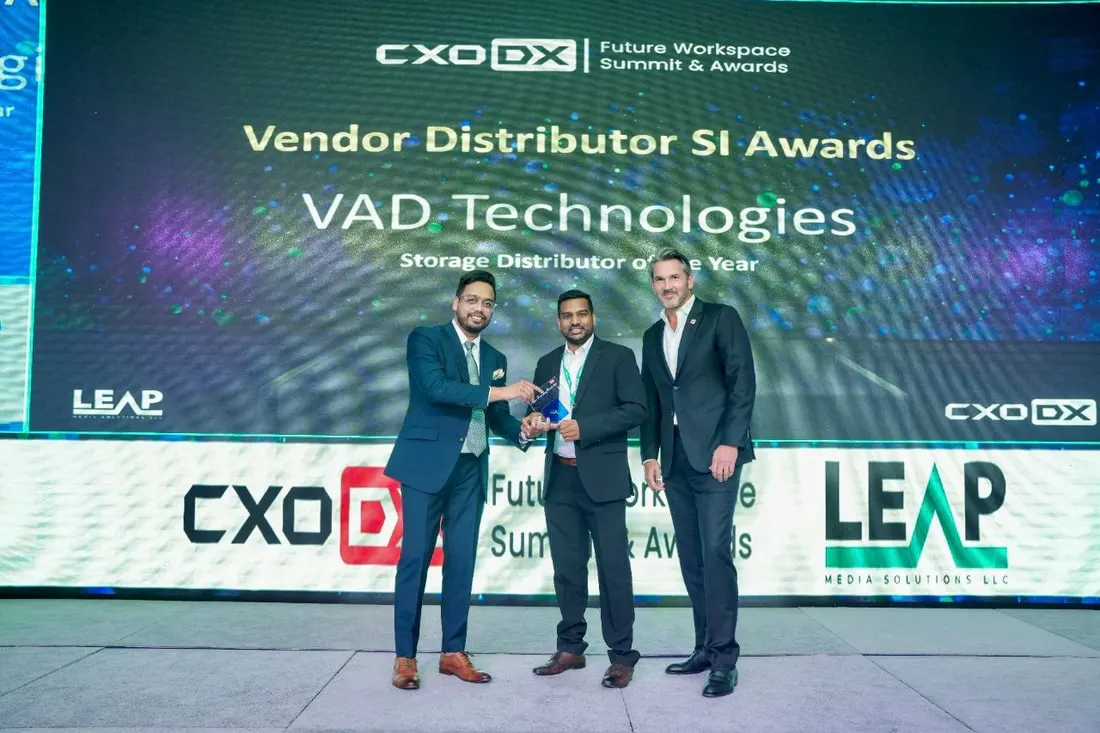 VAD Technologies wins "Storage Distributor of the Year" Award 2nd Year in a Row