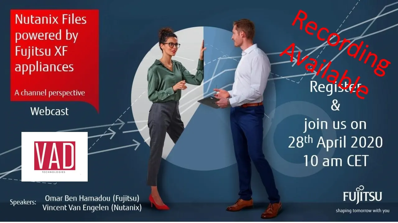 Webinar Recording Available: NUTANIX Files powered by FUJITSU XF appliances - a Channel perspective