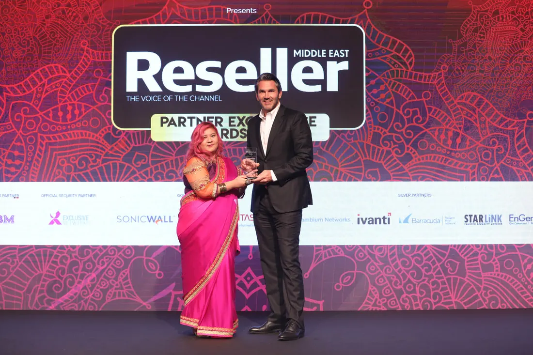 VAD Technologies win the Best Emerging Value-added Distributor of the year 2018 Award in the ME at the Reseller ME Excellence Awards, Jumierah Emirates Towers Hotel Dubai